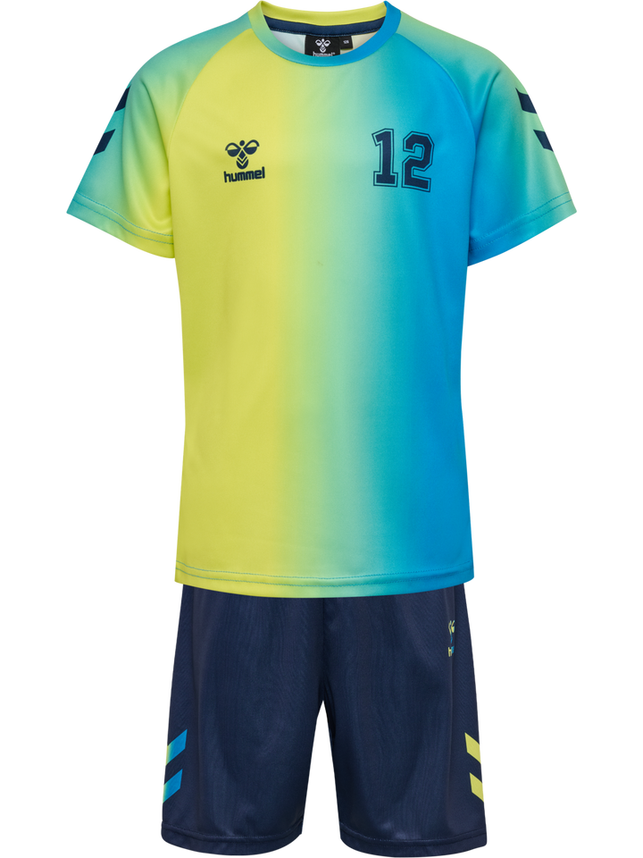 Hummel Hmlshimmer Set - dress blues/limeade