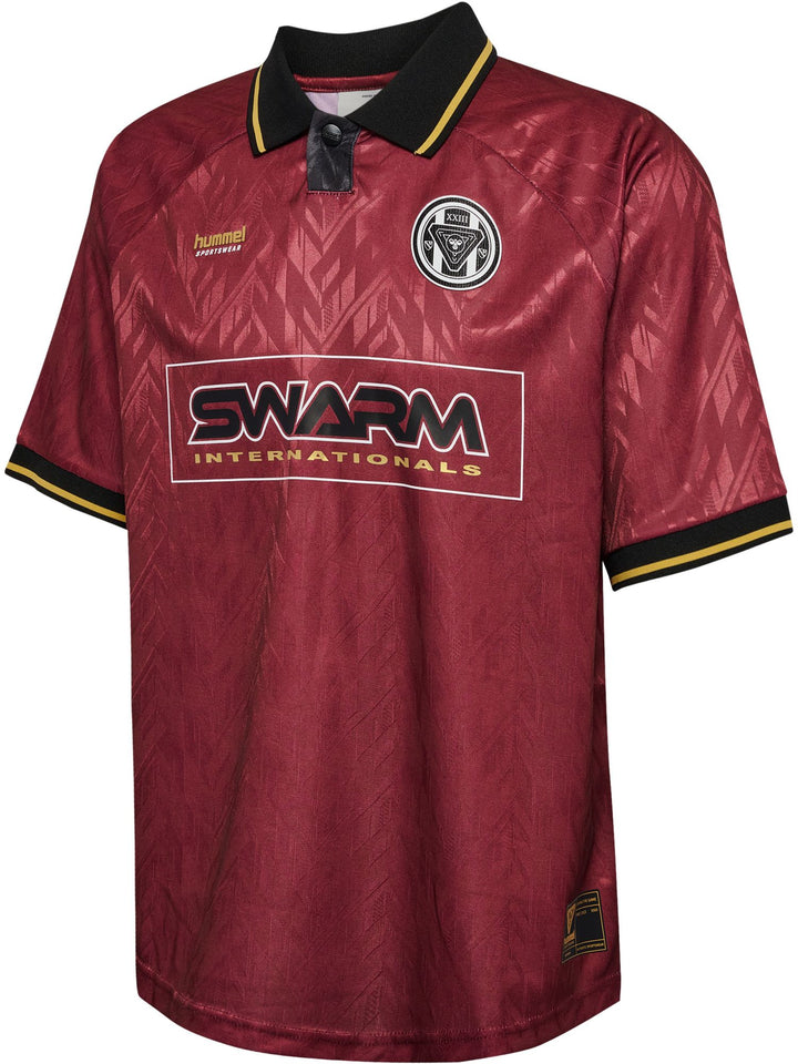 Hummel Hmlloose Bay Soccer Jersey S/S - syrah