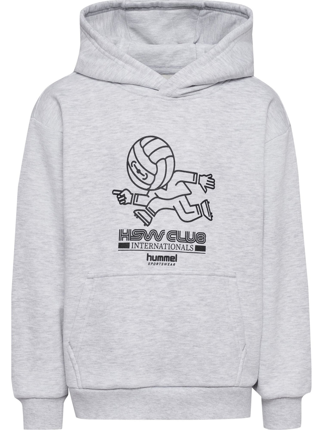 Hummel Hmljr Loose Hoodie Headball - light grey melange