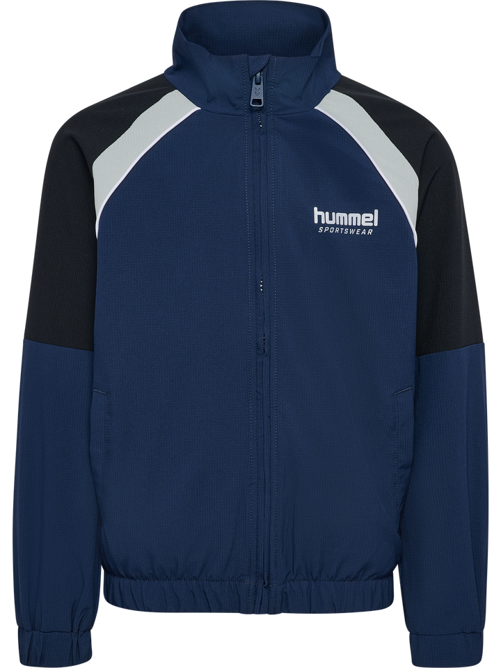 Hummel Hmljr Loose Tracksuit Zip Jacket - dress blues