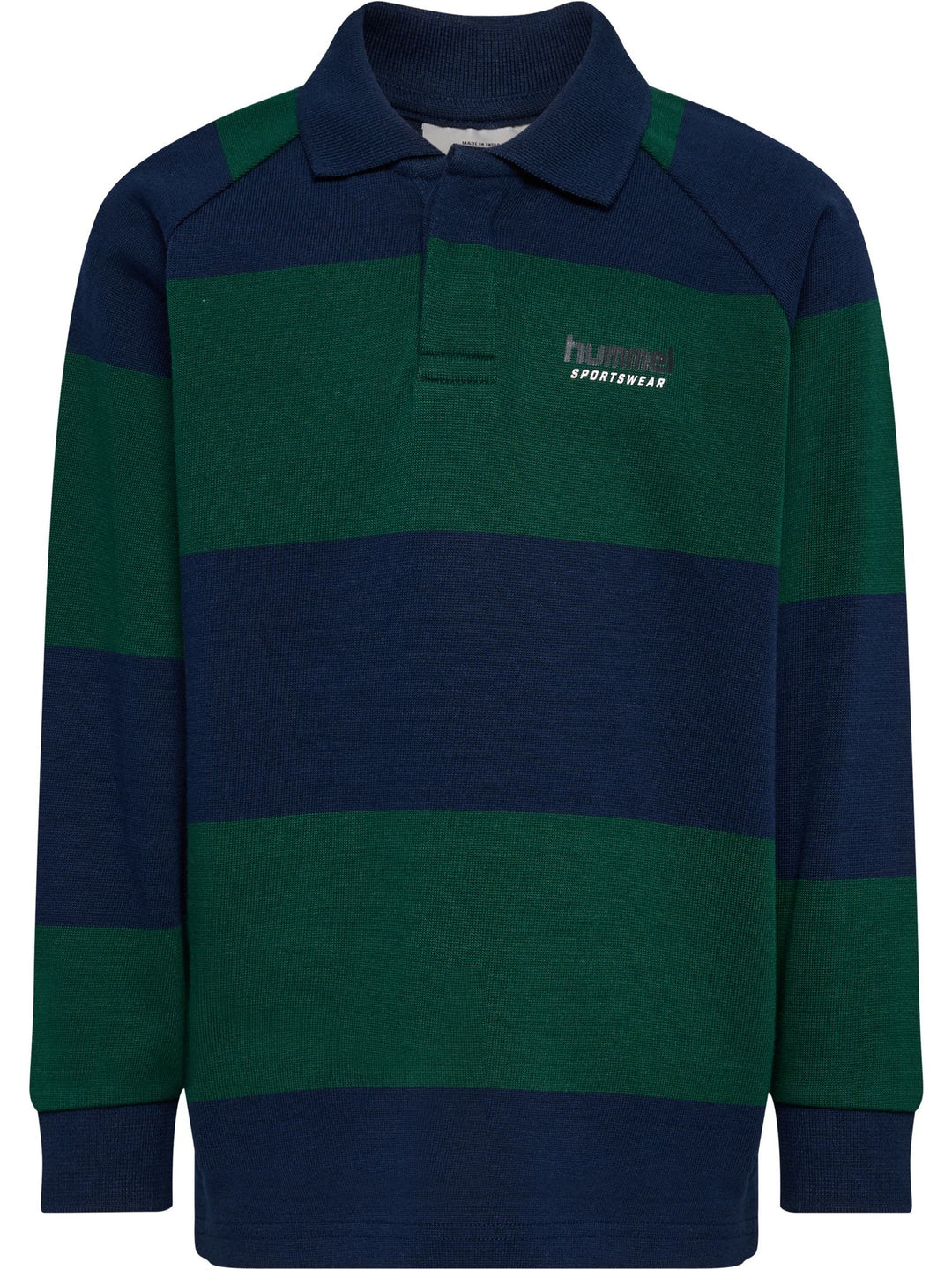 Hummel Hmljr Loose Striped Polo L/S - dress blues