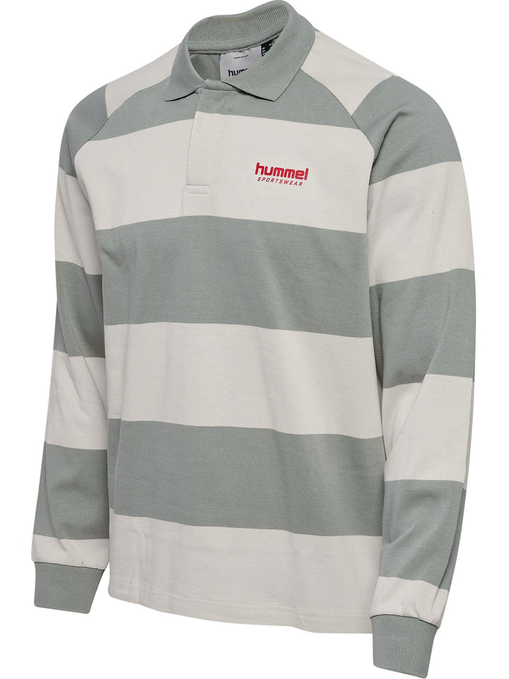 Hummel Hmlloose Striped Polo L/S - belgian block