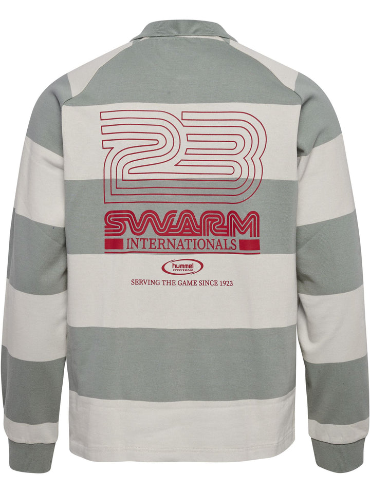 Hummel Hmlloose Striped Polo L/S - belgian block