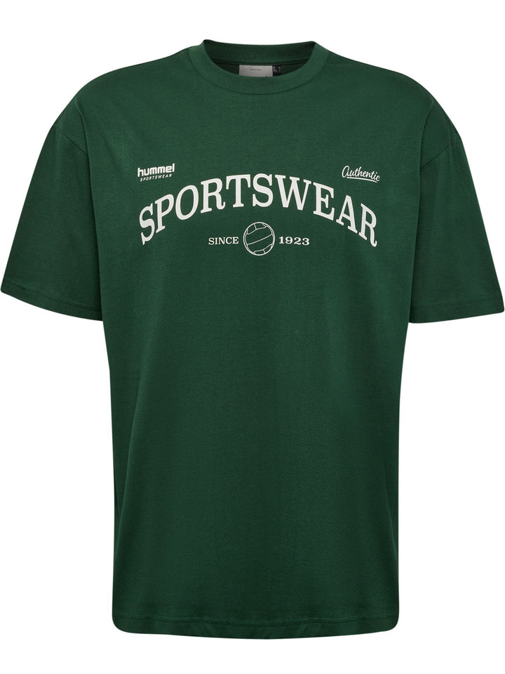 Hummel Hmlloose Tee S/S Club Sportswear - dark green