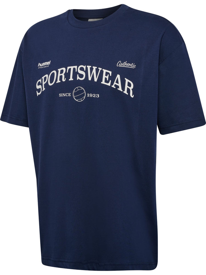 Hummel Hmlloose Tee S/S Club Sportswear - dress blues