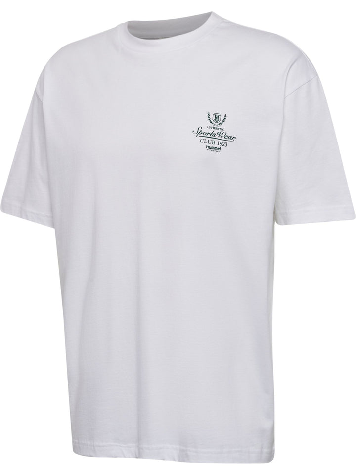 Hummel Hmlloose Tee S/S Club Sportswear - white/dark green