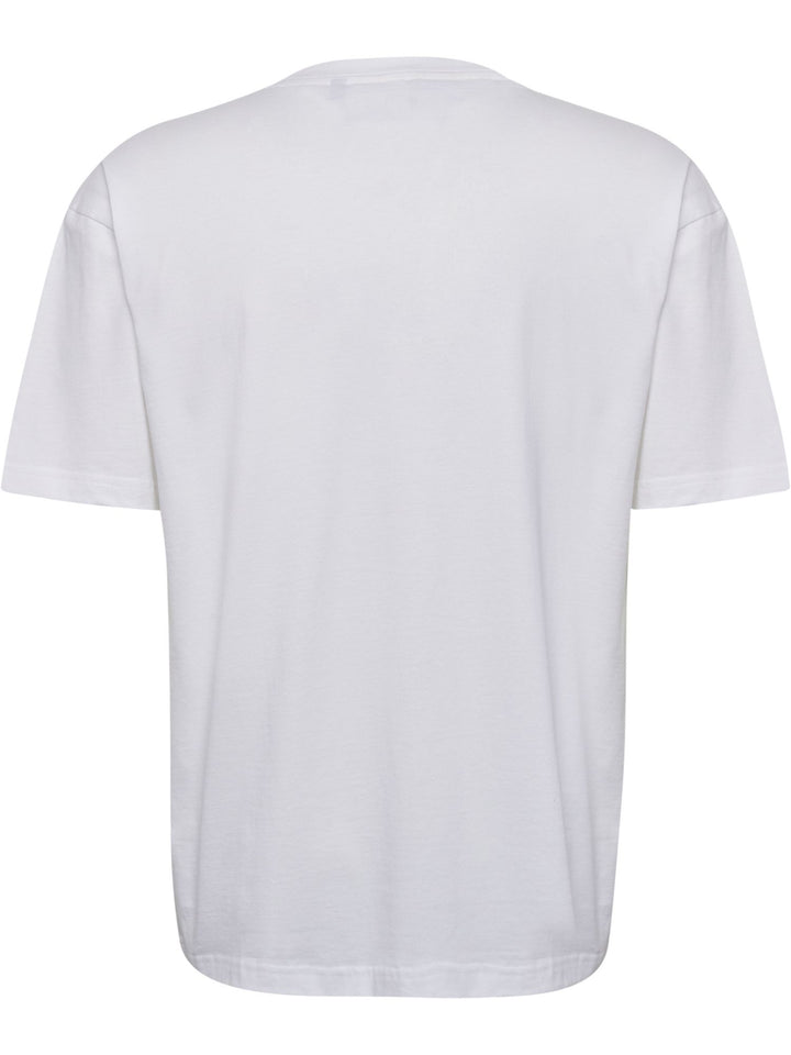 Hummel Hmlloose Tee S/S Club Sportswear - white/dark green