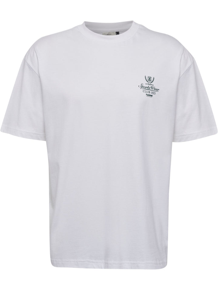 Hummel Hmlloose Tee S/S Club Sportswear - white/dark green