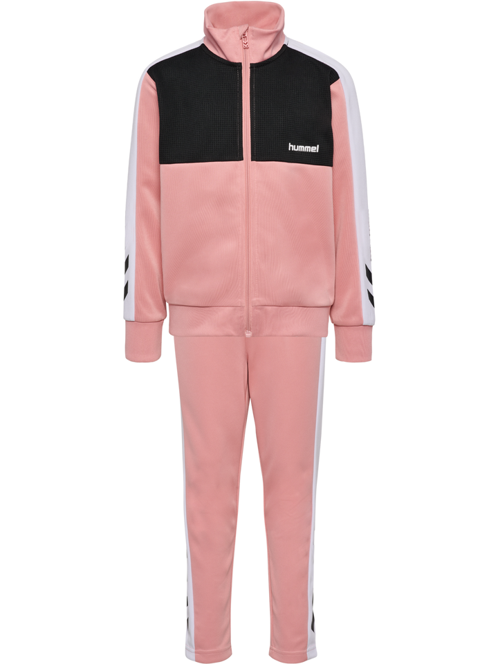 Hummel Hmljr Colorblock Tracksuit - bridal rose