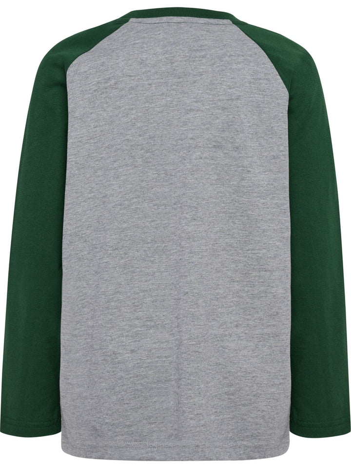 Hummel Hmljr Raglan Loose T-Shirt L/S Bee - dark green