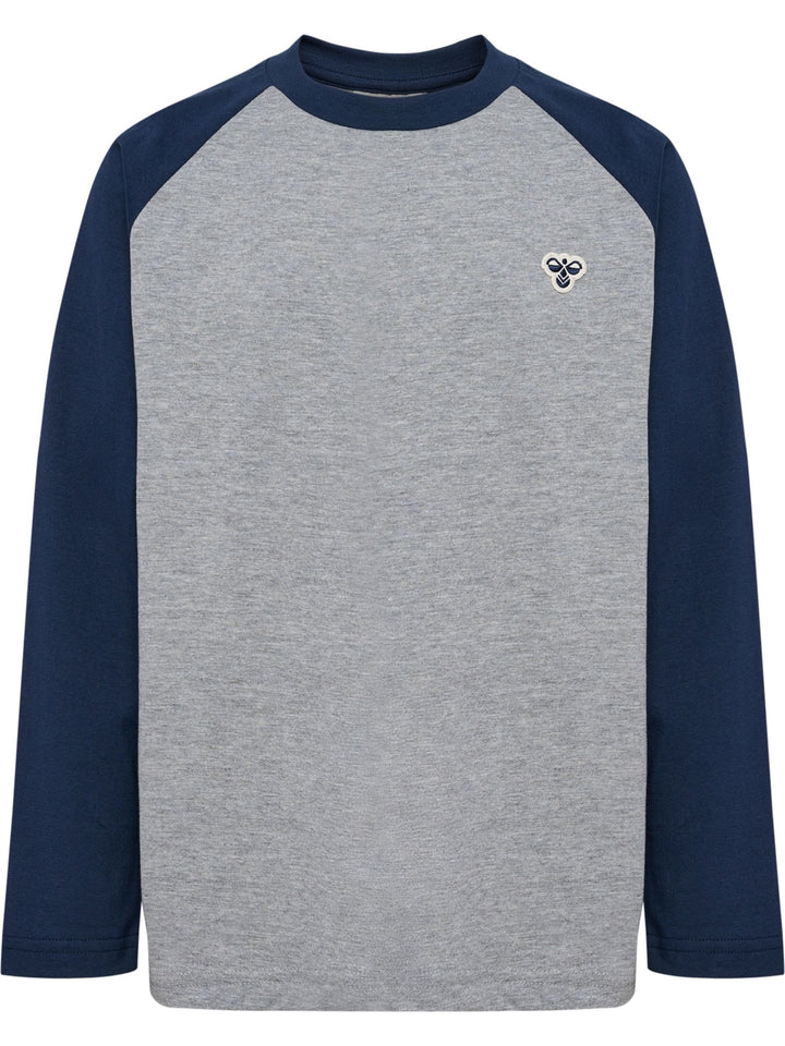 Hummel Hmljr Raglan Loose T-Shirt L/S Bee - dress blues