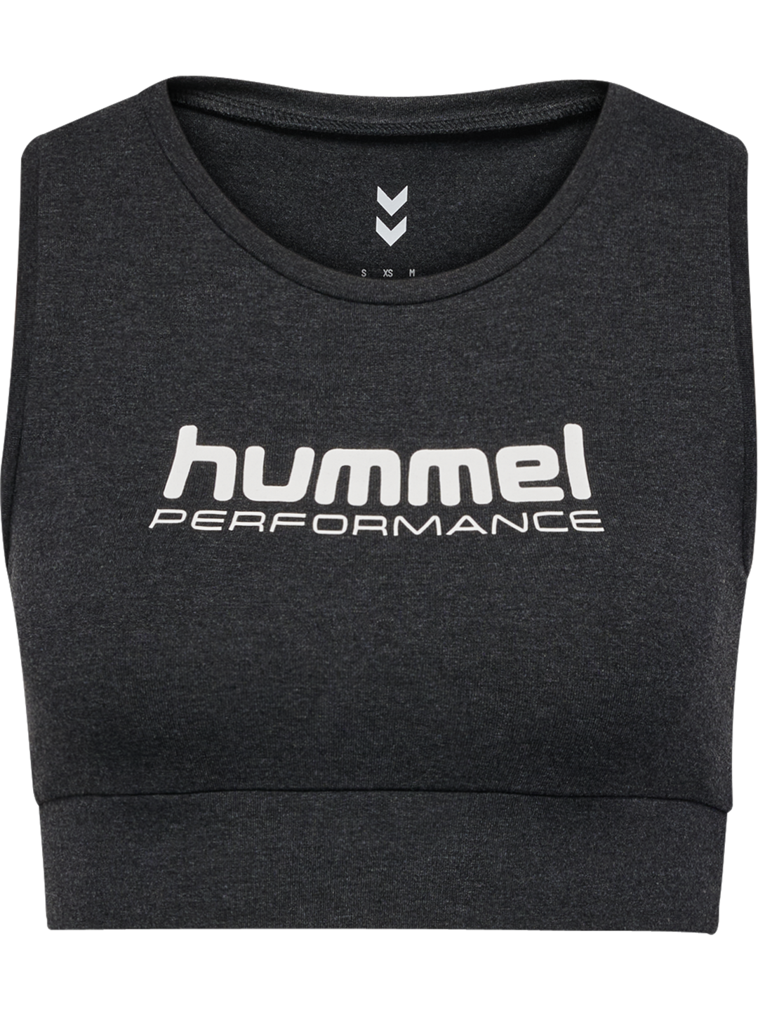 Hummel Hmlpulse logo light support bra - black melange
