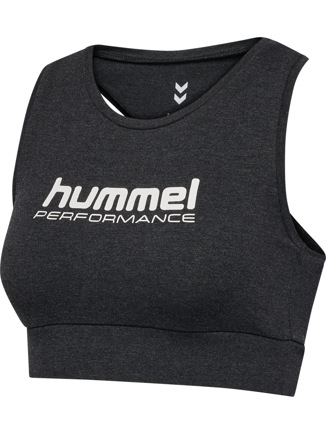 Hummel Hmlpulse logo light support bra - black melange