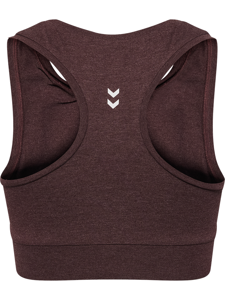 Hummel Hmlpulse logo light support bra - fudge melange