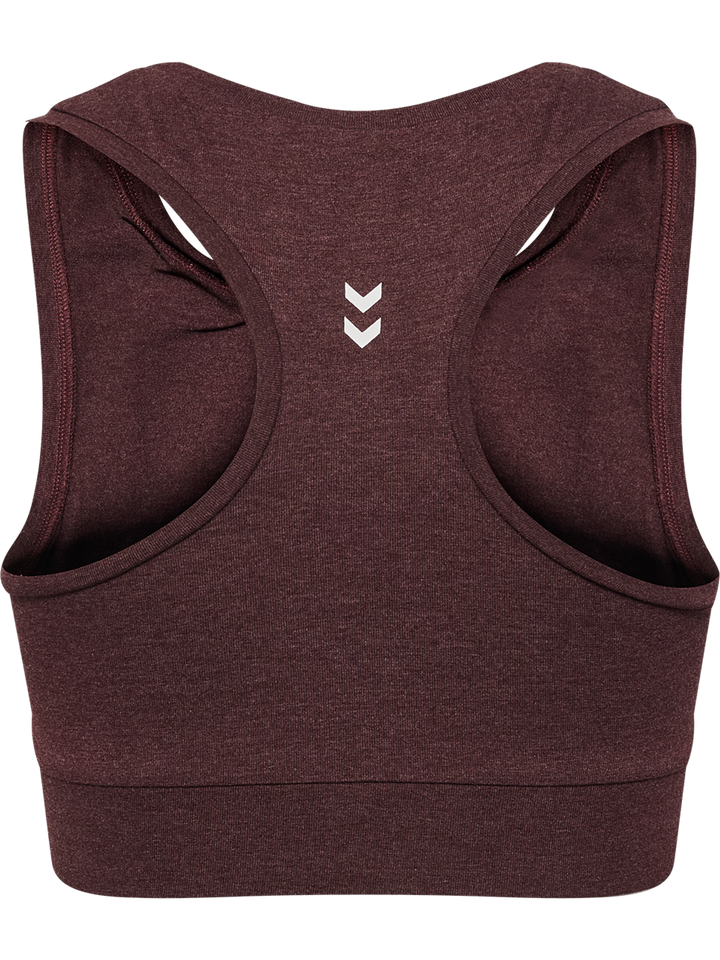 Hummel Hmlpulse logo light support bra - fudge melange