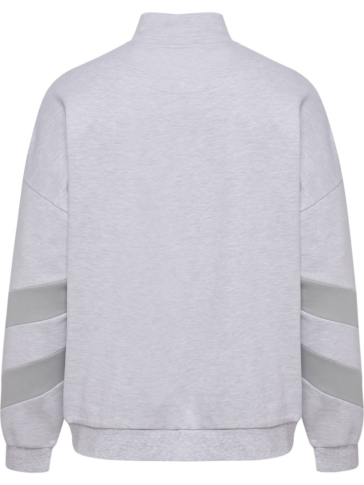 Hummel Hmloversized Halfzip Sw - light grey melange