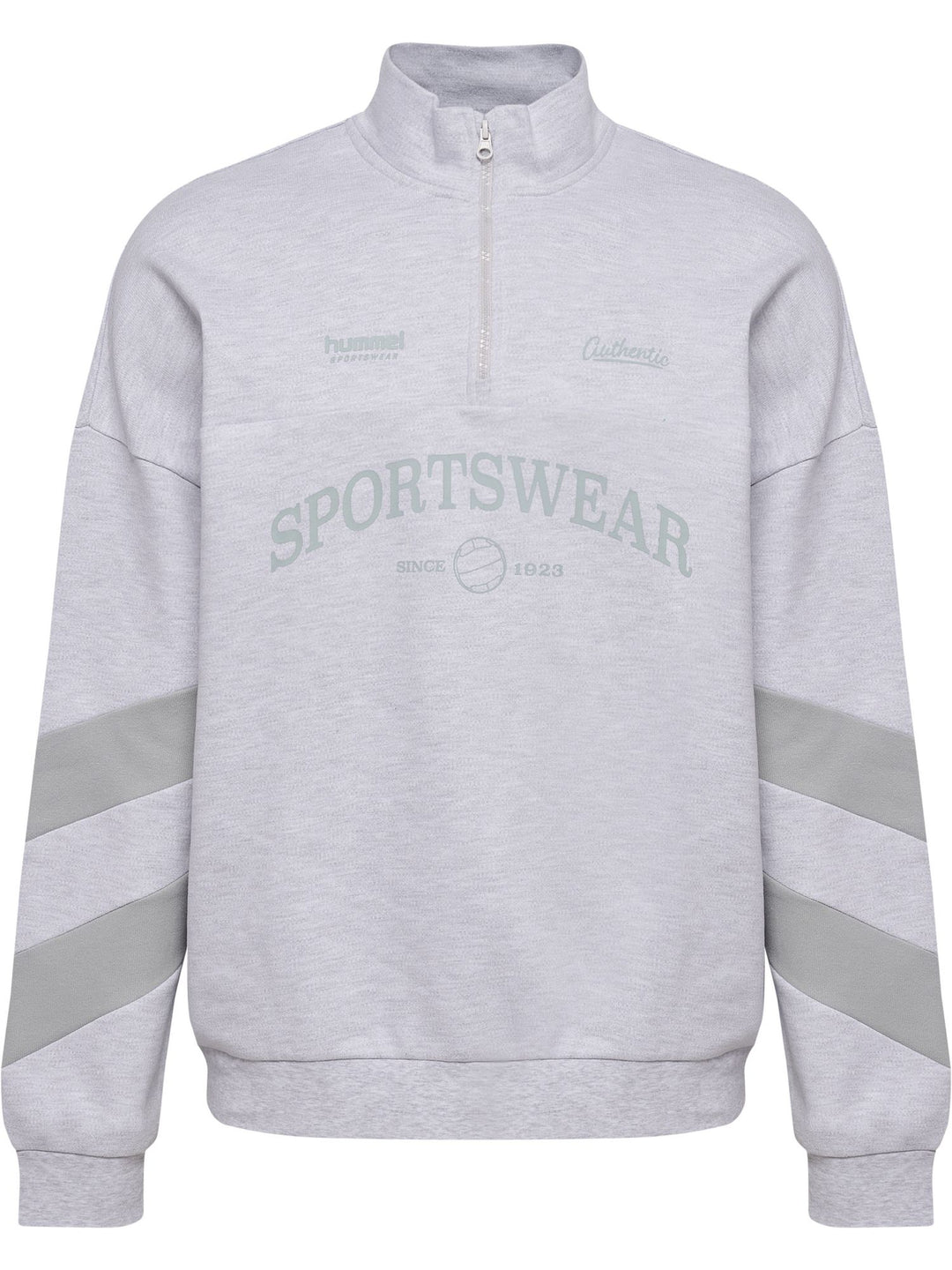 Hummel Hmloversized Halfzip Sw - light grey melange