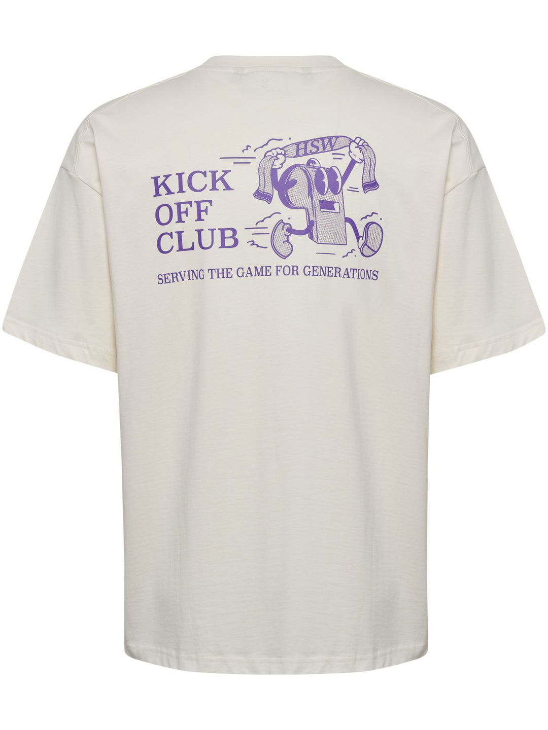 Hummel Hmlloose T-Shirt S/S Whistle - blanc de blanc/royal purple