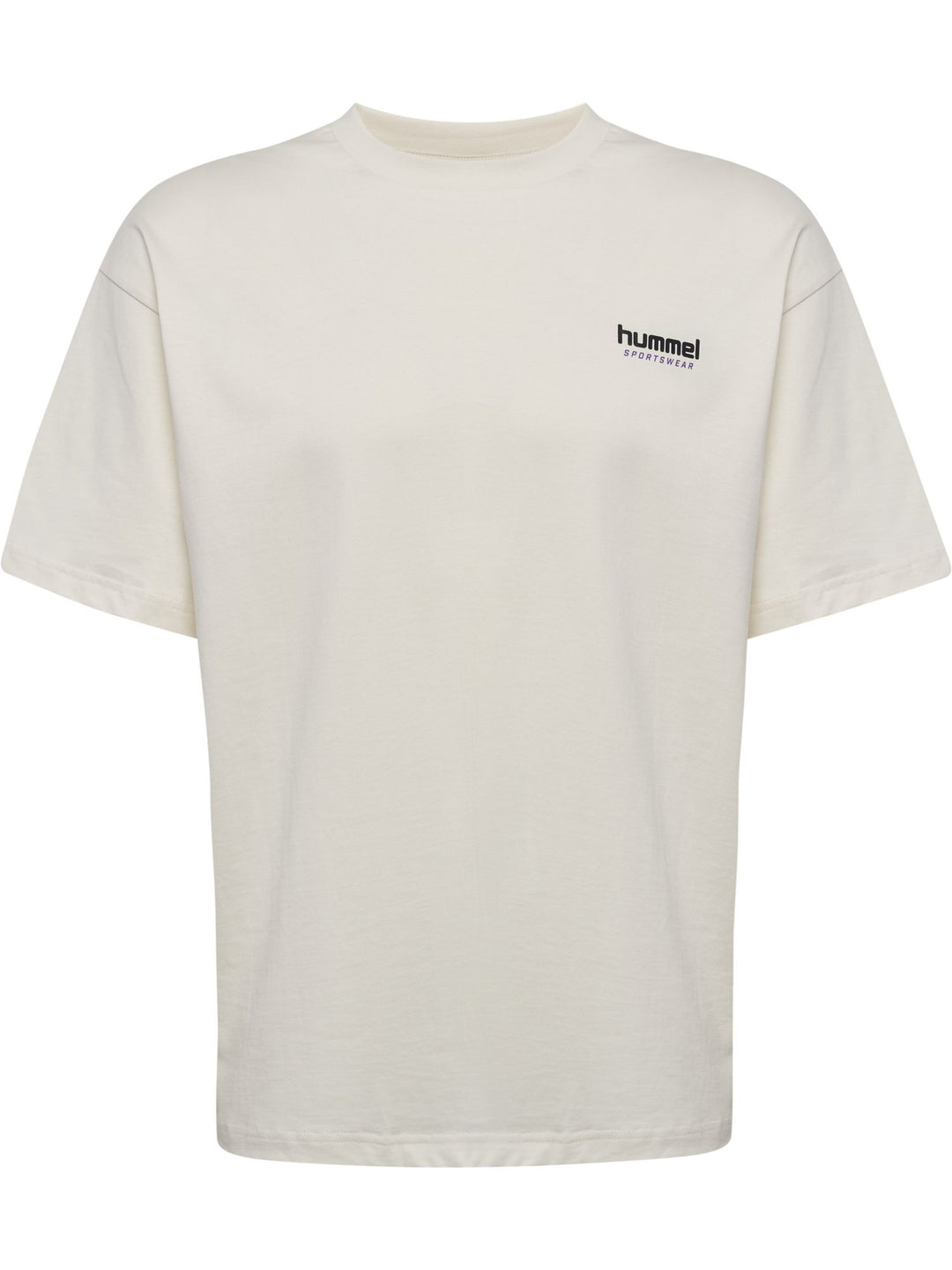 Hummel Hmlloose T-Shirt S/S Whistle - blanc de blanc/royal purple
