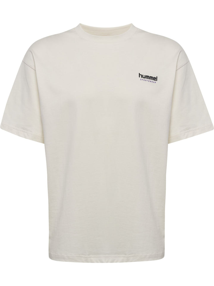 Hummel Hmlloose T-Shirt S/S Whistle - blanc de blanc/royal purple