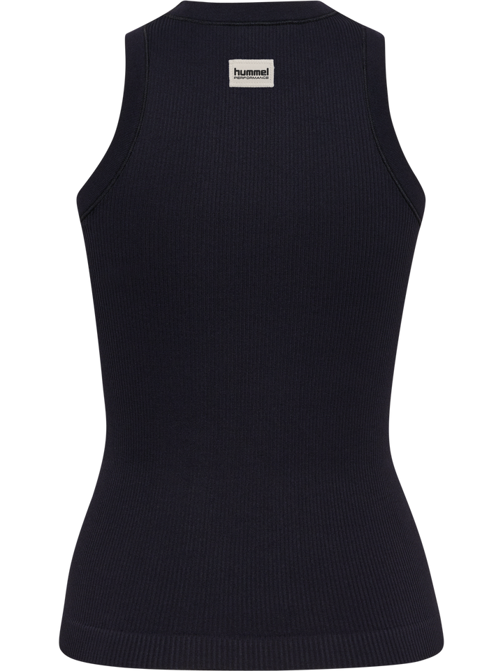 Hummel Hmlpulse seamless rib w tank top - black