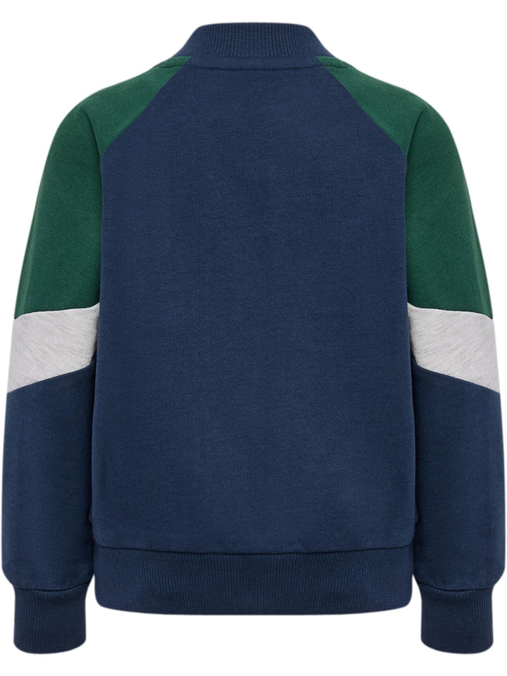 Hummel Hmlmini Loose Block Zip Jacket - dress blues