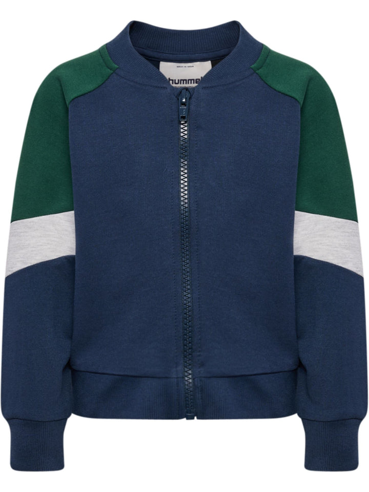 Hummel Hmlmini Loose Block Zip Jacket - dress blues