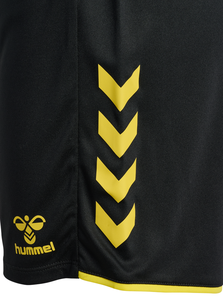 Hummel Hmlcore 2.0 Shorts Woman - black/blazing yellow