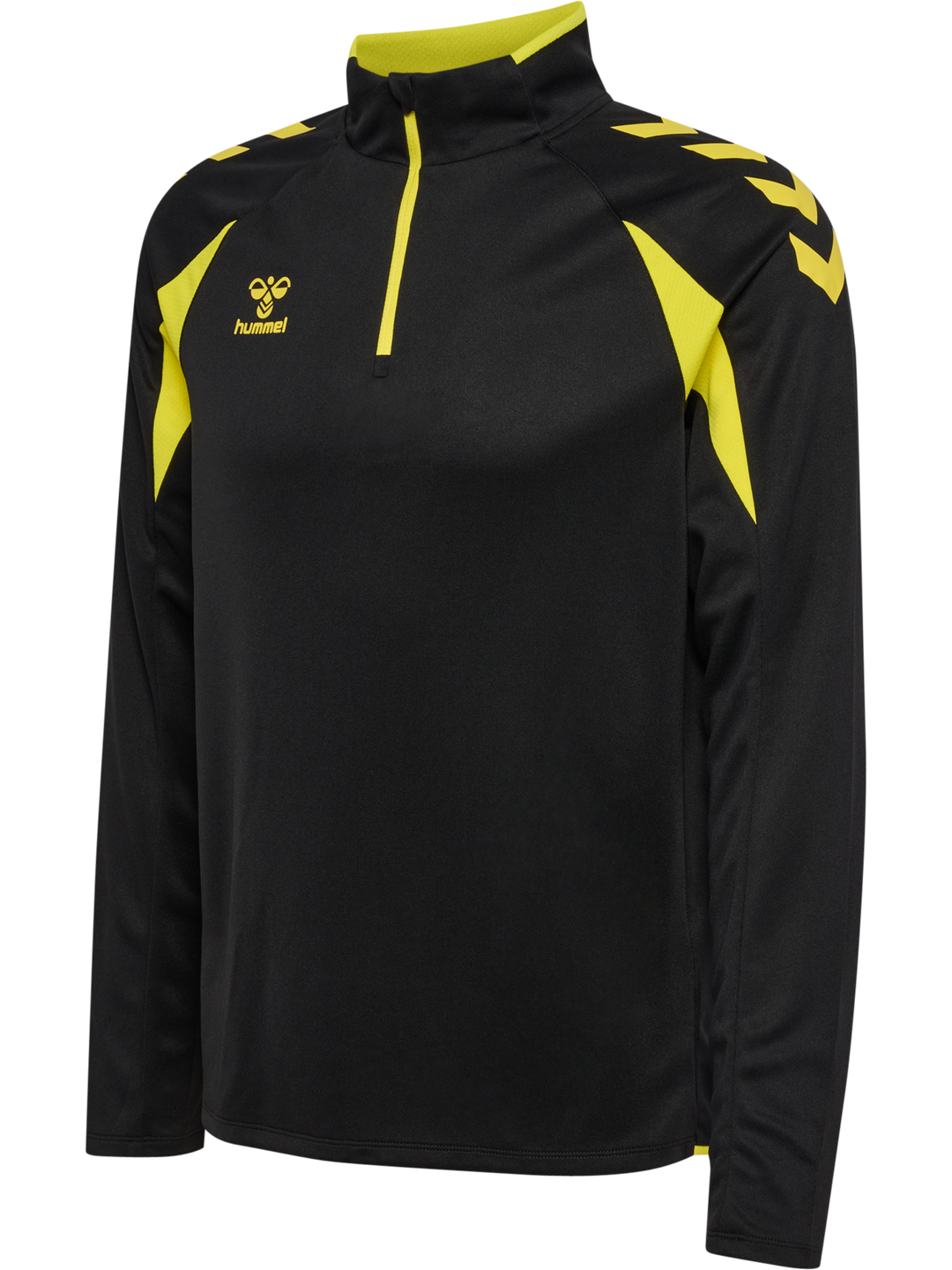 Hummel Hmlcore 2.0 Half Zip - black/blazing yellow