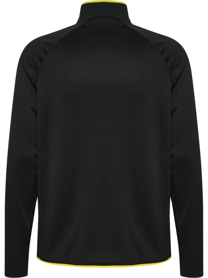 Hummel Hmlcore 2.0 Half Zip - black/blazing yellow