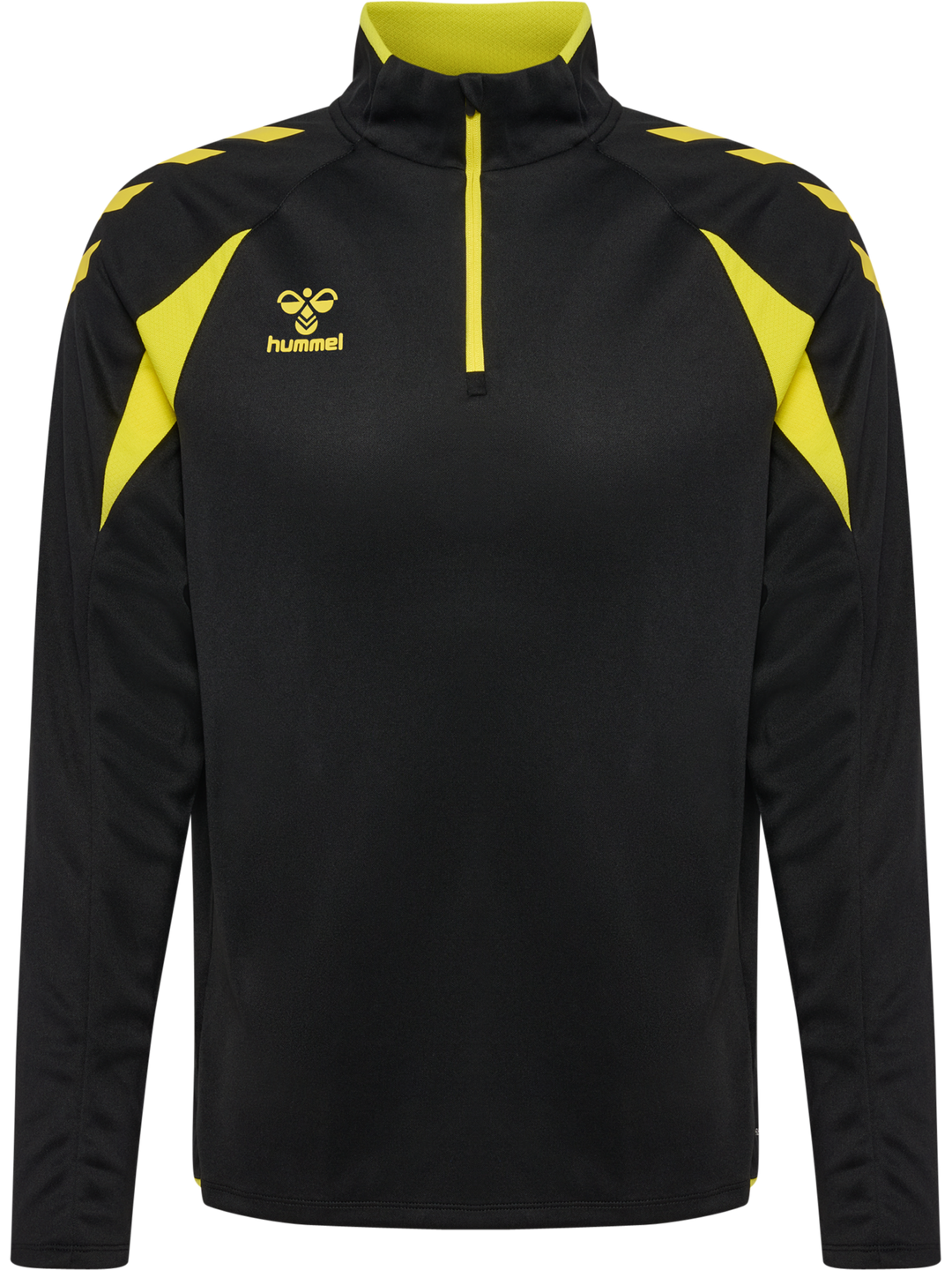 Hummel Hmlcore 2.0 Half Zip - black/blazing yellow