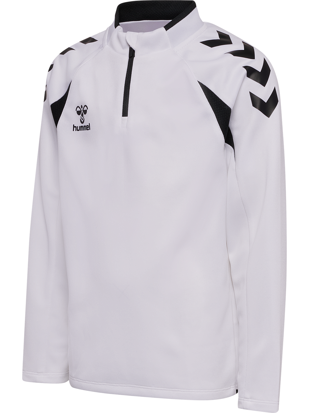 Hummel hmlCORE 2.0 HALF ZIP KIDS - WHITE/BLACK