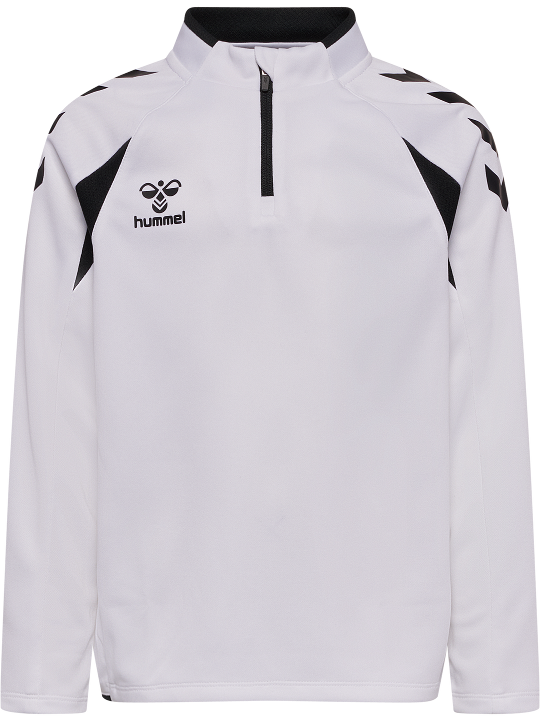 Hummel hmlCORE 2.0 HALF ZIP KIDS - WHITE/BLACK