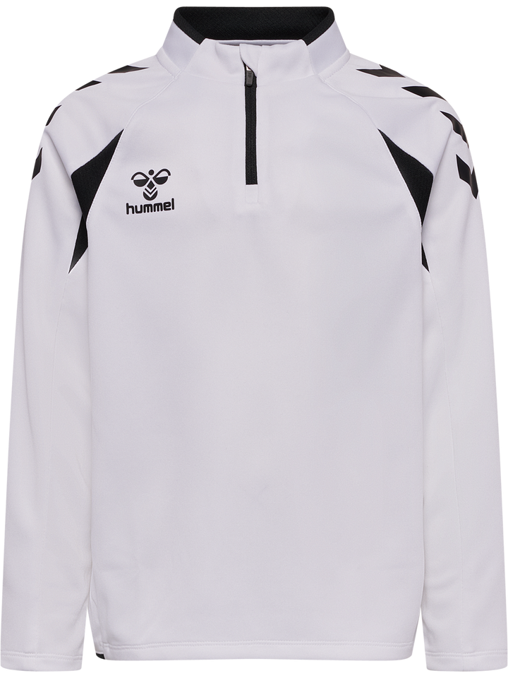 Hummel hmlCORE 2.0 HALF ZIP KIDS - WHITE/BLACK