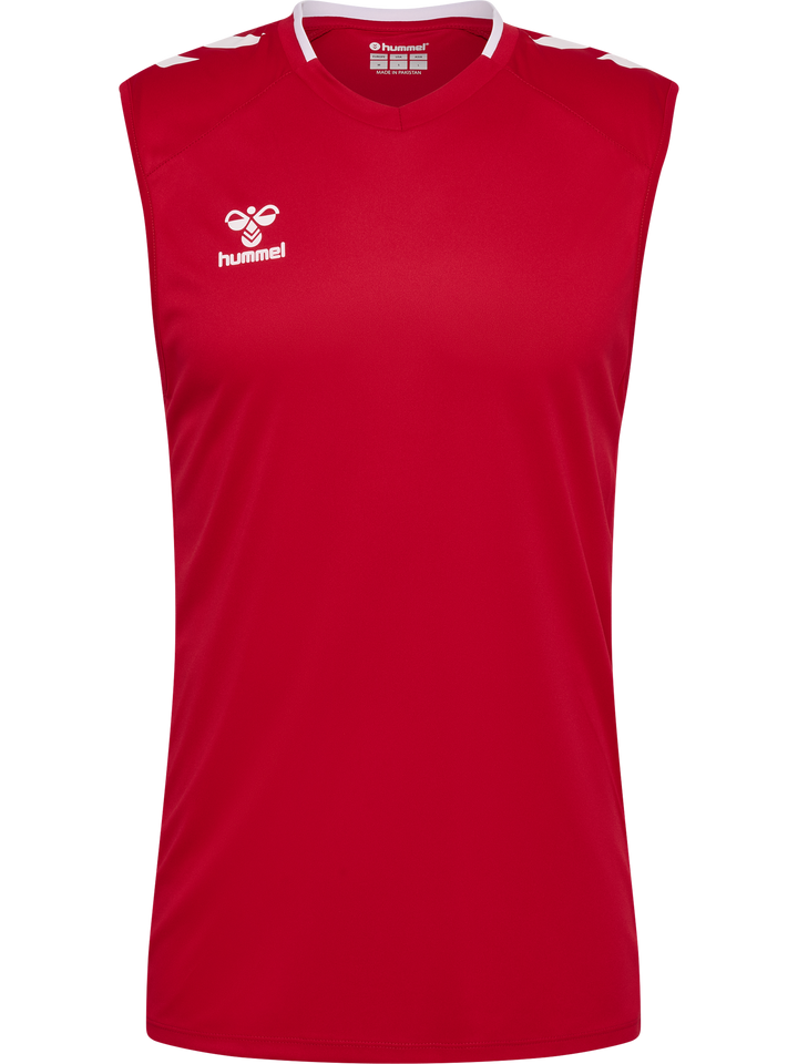 Hummel hmlCORE 2.0 JERSEY S/L - TRUE RED/WHITE