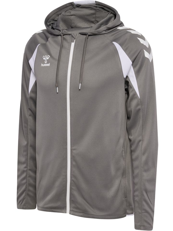 Hummel Hmlcore 2.0 Zip Hoodie - steel gray/white