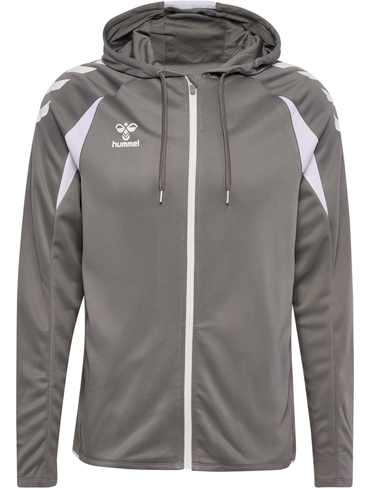 Hummel Hmlcore 2.0 Zip Hoodie - steel gray/white