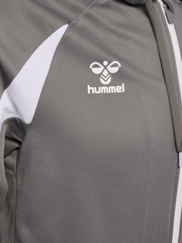 Hummel Hmlcore 2.0 Zip Hoodie - steel gray/white