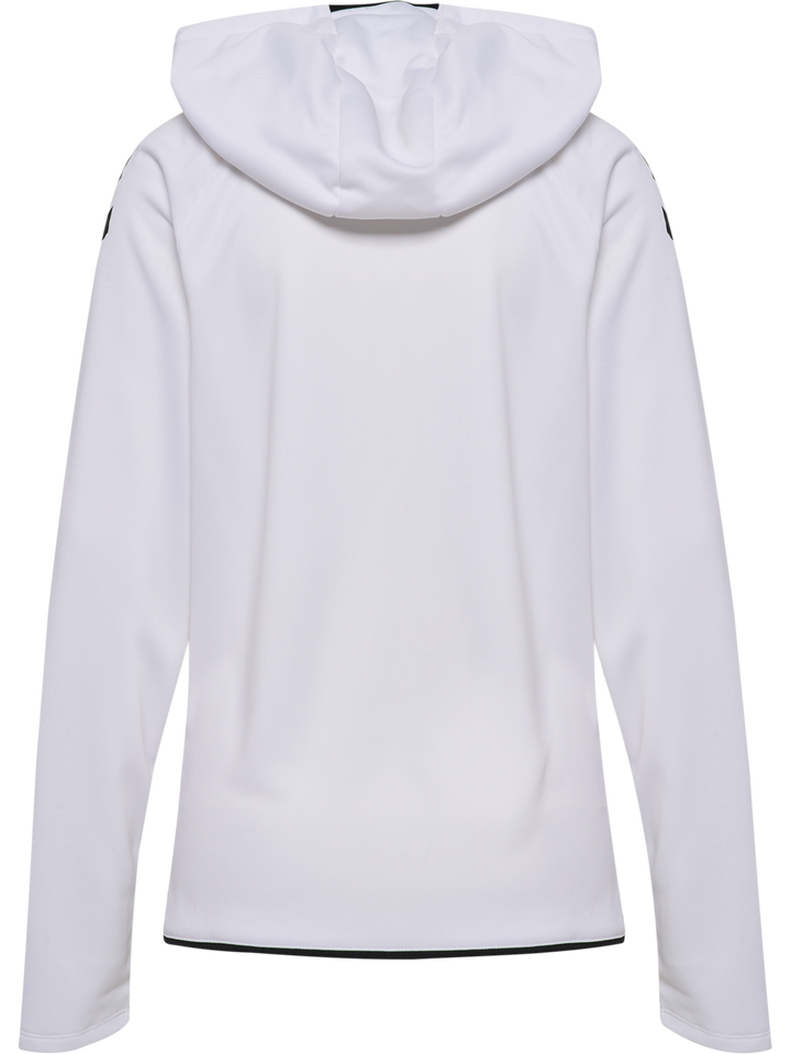 Hummel hmlCORE 2.0 ZIP HOODIE WOMAN - WHITE/BLACK