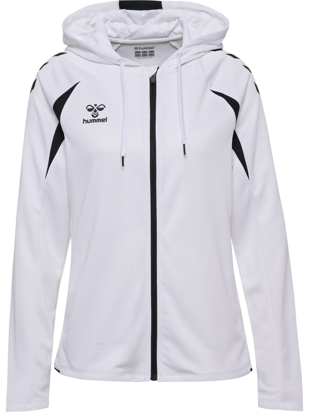 Hummel hmlCORE 2.0 ZIP HOODIE WOMAN - WHITE/BLACK