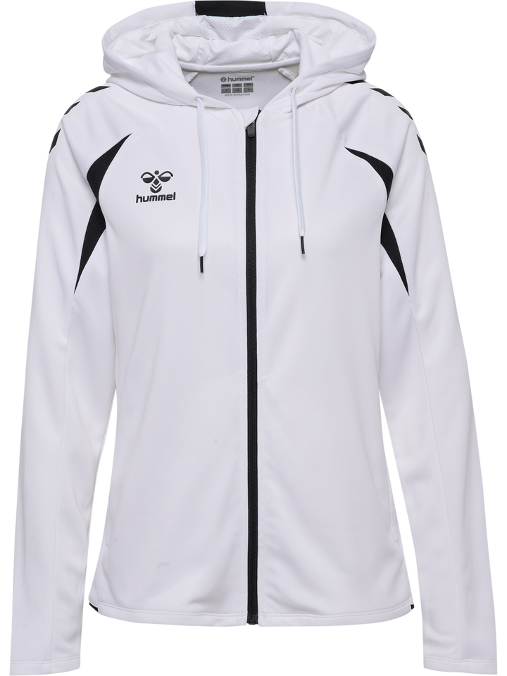 Hummel hmlCORE 2.0 ZIP HOODIE WOMAN - WHITE/BLACK