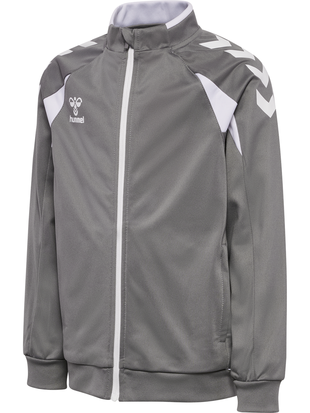 Hummel Hmlcore 2.0 Track Zip Jacket Kids - steel gray/white