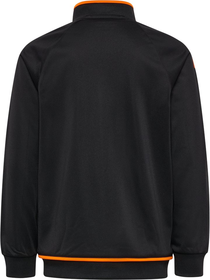 Hummel hmlCORE 2.0 TRACK ZIP JACKET KIDS - BLACK/ORANGE TIGER