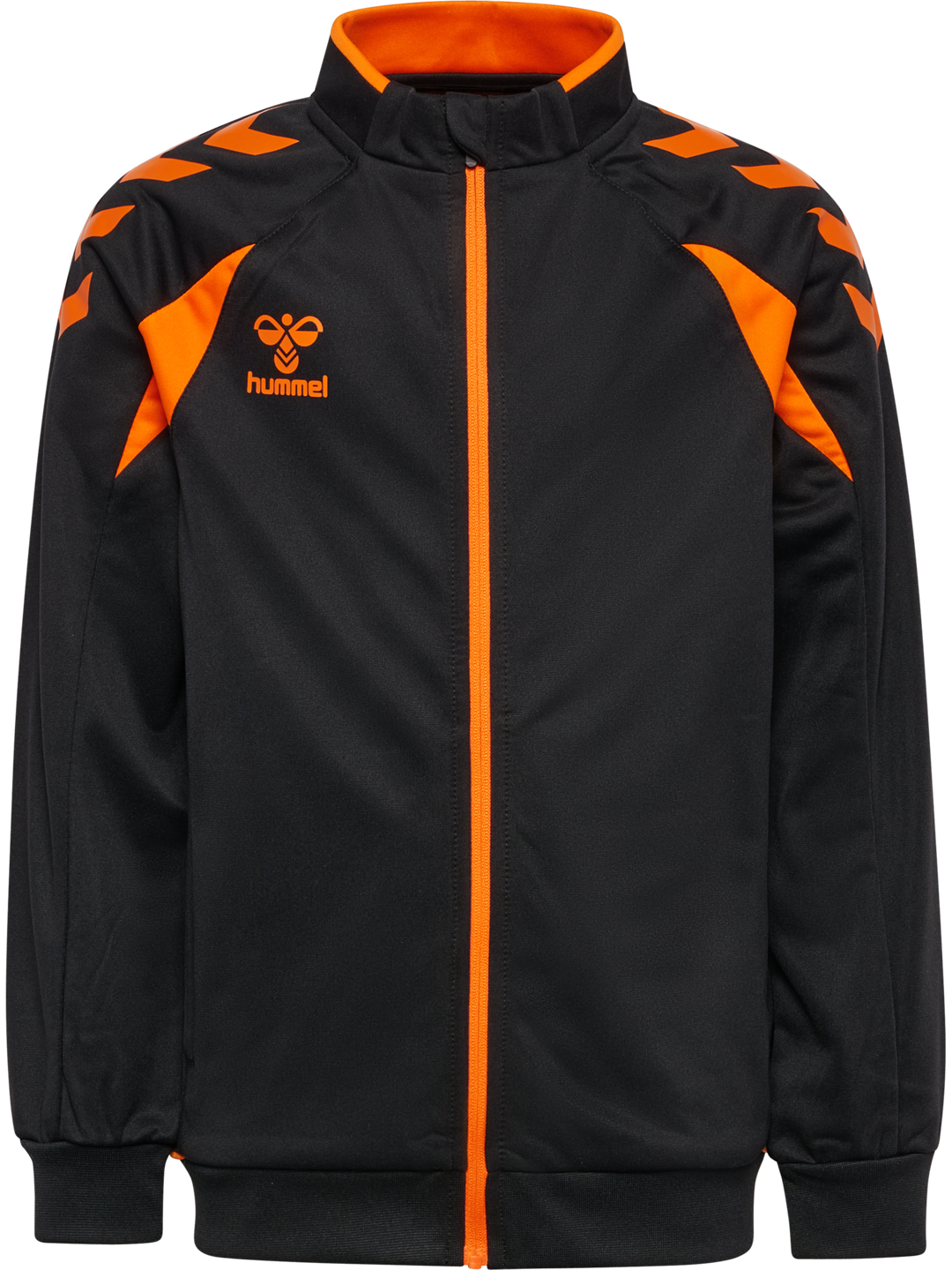 Hummel hmlCORE 2.0 TRACK ZIP JACKET KIDS - BLACK/ORANGE TIGER