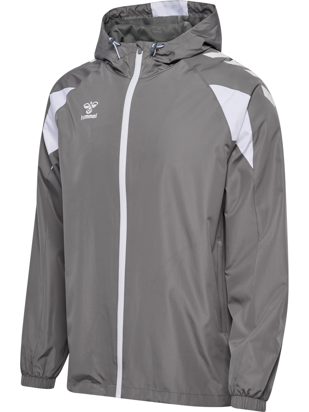 Hummel hmlCORE 2.0 ALL-WEATHER JACKET - STEEL GRAY/WHITE
