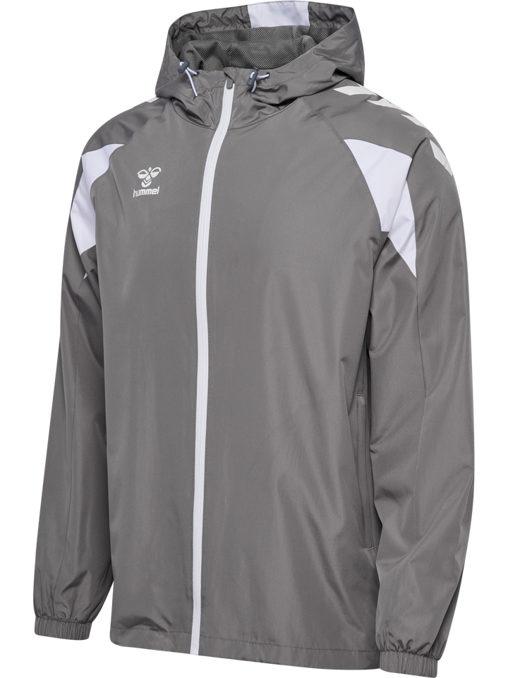 Hummel hmlCORE 2.0 ALL-WEATHER JACKET - STEEL GRAY/WHITE