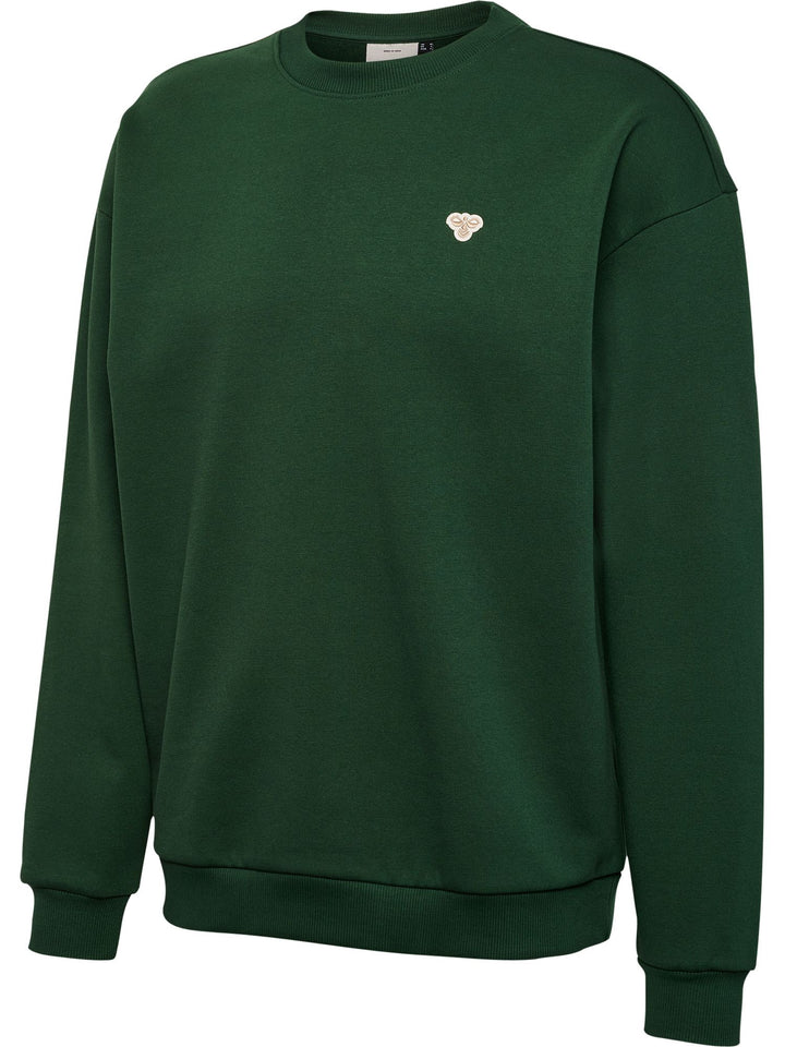 Hummel Hmlloose Crewneck Bee - dark green