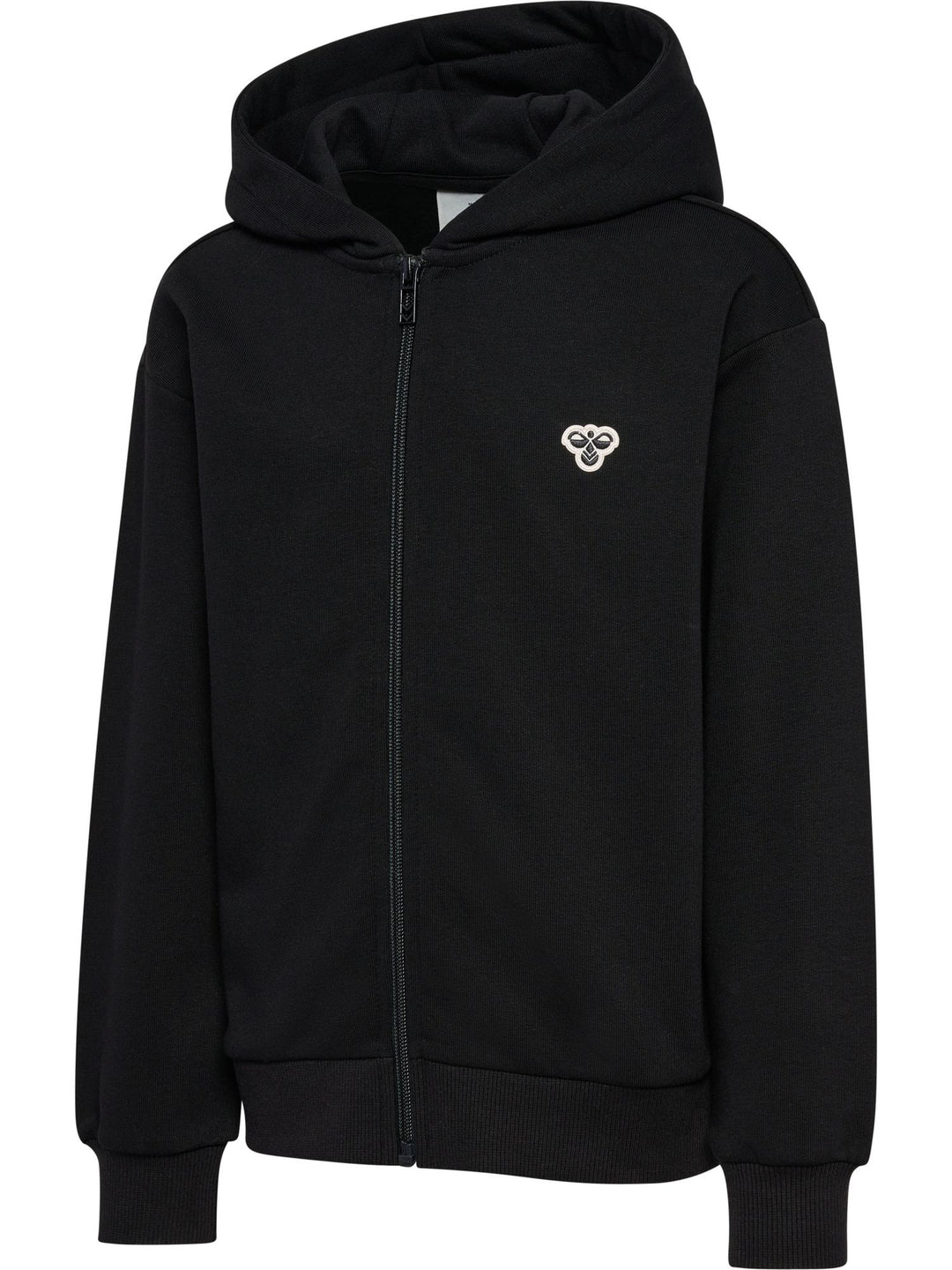 Hummel Hmljr Loose Zip Hoodie Bee - black