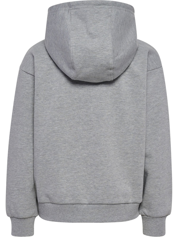 Hummel Hmljr Loose Zip Hoodie Bee - grey melange