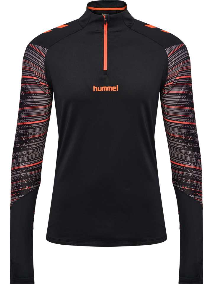 Hummel Hmlblaze Pro Training Half Zip - black/orange